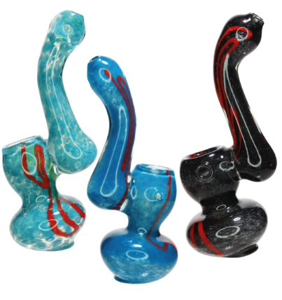 Mini Glass Bubbler Multicolor Rasta